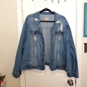 Distressed Jean Jacket